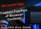 Save Full Or Part Of Web Content With Microsoft Edge Capture!